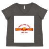 Women's Curvy Collection Fine Jersey V-Neck Tee Thumbnail