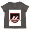 Women's Curvy Collection Fine Jersey V-Neck Tee Thumbnail