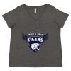 Women's Curvy Collection Fine Jersey V-Neck Tee Thumbnail