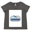 Women's Curvy Collection Fine Jersey V-Neck Tee Thumbnail