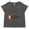 Women's Curvy Collection Fine Jersey V-Neck Tee Thumbnail
