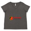 Women's Curvy Collection Fine Jersey V-Neck Tee Thumbnail