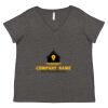 Women's Curvy Collection Fine Jersey V-Neck Tee Thumbnail