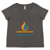 Women's Curvy Collection Fine Jersey V-Neck Tee Thumbnail