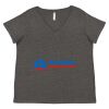 Women's Curvy Collection Fine Jersey V-Neck Tee Thumbnail