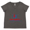 Women's Curvy Collection Fine Jersey V-Neck Tee Thumbnail
