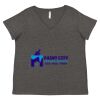 Women's Curvy Collection Fine Jersey V-Neck Tee Thumbnail