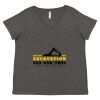 Women's Curvy Collection Fine Jersey V-Neck Tee Thumbnail