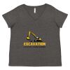 Women's Curvy Collection Fine Jersey V-Neck Tee Thumbnail