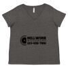 Women's Curvy Collection Fine Jersey V-Neck Tee Thumbnail