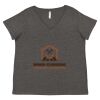 Women's Curvy Collection Fine Jersey V-Neck Tee Thumbnail