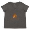 Women's Curvy Collection Fine Jersey V-Neck Tee Thumbnail