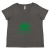 Women's Curvy Collection Fine Jersey V-Neck Tee Thumbnail