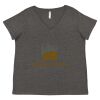 Women's Curvy Collection Fine Jersey V-Neck Tee Thumbnail