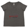 Women's Curvy Collection Fine Jersey V-Neck Tee Thumbnail