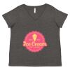 Women's Curvy Collection Fine Jersey V-Neck Tee Thumbnail