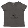 Women's Curvy Collection Fine Jersey V-Neck Tee Thumbnail