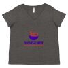Women's Curvy Collection Fine Jersey V-Neck Tee Thumbnail