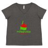 Women's Curvy Collection Fine Jersey V-Neck Tee Thumbnail
