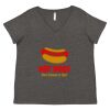 Women's Curvy Collection Fine Jersey V-Neck Tee Thumbnail