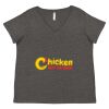 Women's Curvy Collection Fine Jersey V-Neck Tee Thumbnail