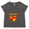 Women's Curvy Collection Fine Jersey V-Neck Tee Thumbnail