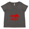Women's Curvy Collection Fine Jersey V-Neck Tee Thumbnail