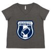 Women's Curvy Collection Fine Jersey V-Neck Tee Thumbnail