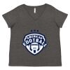 Women's Curvy Collection Fine Jersey V-Neck Tee Thumbnail
