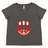 Women's Curvy Collection Fine Jersey V-Neck Tee Thumbnail