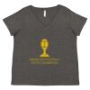Women's Curvy Collection Fine Jersey V-Neck Tee Thumbnail
