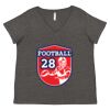 Women's Curvy Collection Fine Jersey V-Neck Tee Thumbnail
