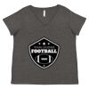 Women's Curvy Collection Fine Jersey V-Neck Tee Thumbnail