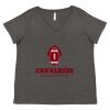 Women's Curvy Collection Fine Jersey V-Neck Tee Thumbnail