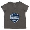 Women's Curvy Collection Fine Jersey V-Neck Tee Thumbnail