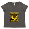 Women's Curvy Collection Fine Jersey V-Neck Tee Thumbnail