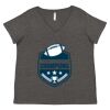 Women's Curvy Collection Fine Jersey V-Neck Tee Thumbnail