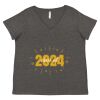 Women's Curvy Collection Fine Jersey V-Neck Tee Thumbnail