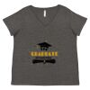Women's Curvy Collection Fine Jersey V-Neck Tee Thumbnail