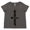 Women's Curvy Collection Fine Jersey V-Neck Tee Thumbnail