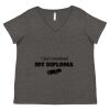 Women's Curvy Collection Fine Jersey V-Neck Tee Thumbnail