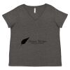 Women's Curvy Collection Fine Jersey V-Neck Tee Thumbnail
