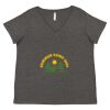 Women's Curvy Collection Fine Jersey V-Neck Tee Thumbnail