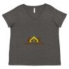 Women's Curvy Collection Fine Jersey V-Neck Tee Thumbnail