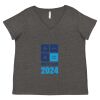 Women's Curvy Collection Fine Jersey V-Neck Tee Thumbnail