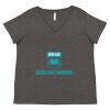 Women's Curvy Collection Fine Jersey V-Neck Tee Thumbnail