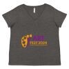 Women's Curvy Collection Fine Jersey V-Neck Tee Thumbnail
