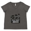 Women's Curvy Collection Fine Jersey V-Neck Tee Thumbnail