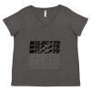 Women's Curvy Collection Fine Jersey V-Neck Tee Thumbnail