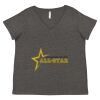 Women's Curvy Collection Fine Jersey V-Neck Tee Thumbnail